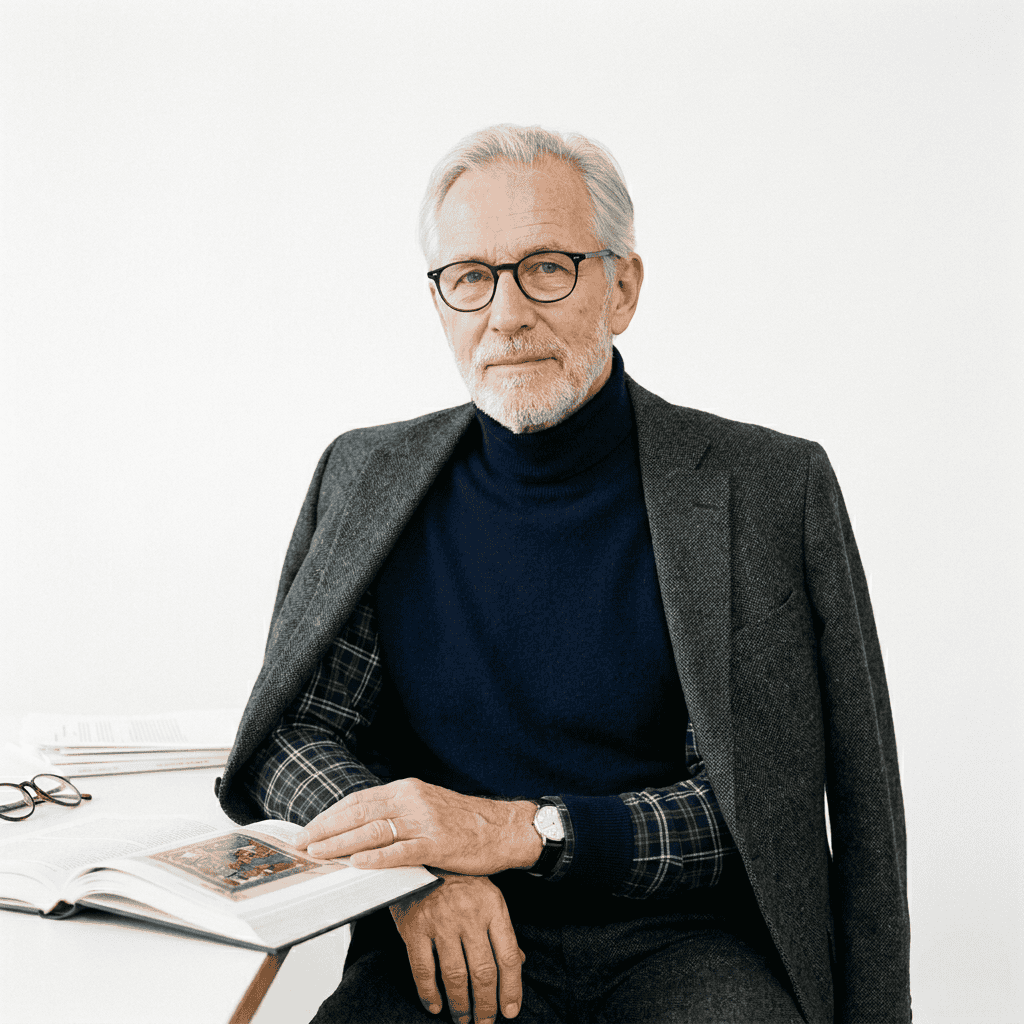 Beispiel einer männlichen KI-Persönlichkeit für Kunstgeschichte